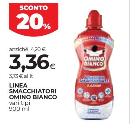LINEA SMACCHIATORI OMINO BIANCO