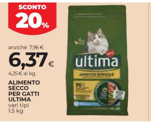 Alimento secco per gatti Ultima