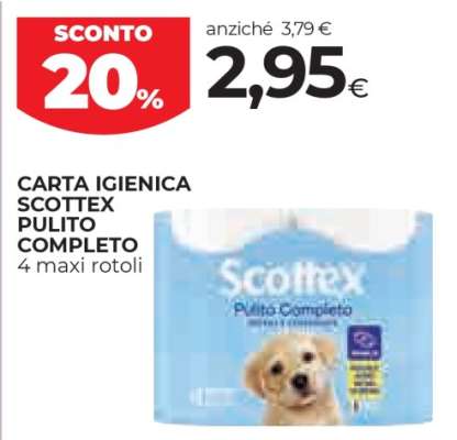 Carta igienica Scottex Pulito Completo