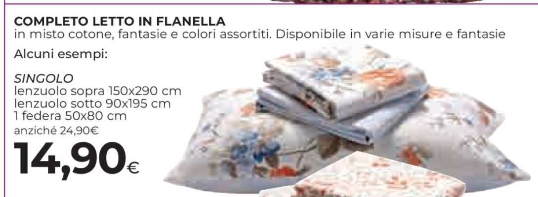 Completo Letto in Flanella