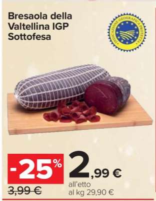 Bresaola della Valtellina IGP Sottofesa