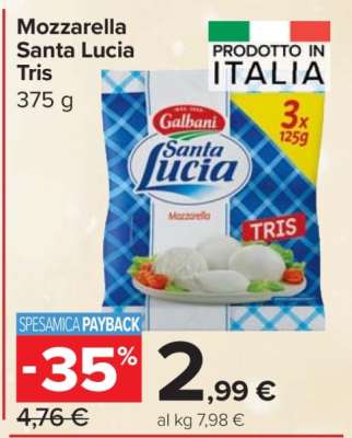 Mozzarella Santa Lucia Tris
