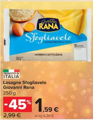 Lasagne Sfogliavelo Giovanni Rana