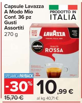 Capsule Lavazza A Modo Mio Conf. 36 pz Gusti Assortiti