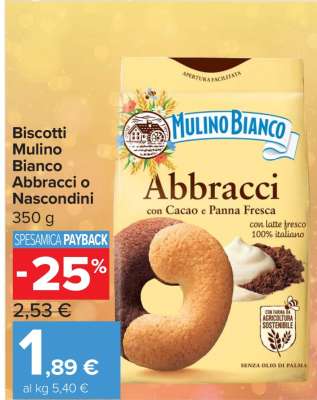 Biscotti Mulino Bianco Abbracci o Nascondini