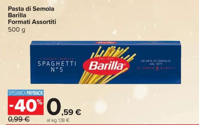 Pasta di Semola Barilla Formati Assortiti