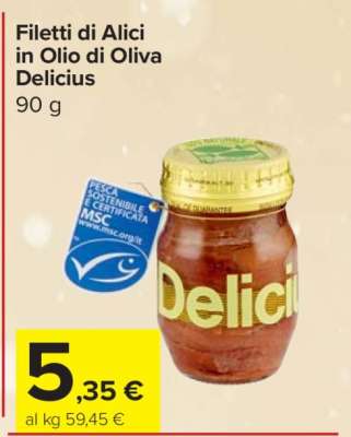Filetti di Alici in Olio di Oliva Delicius