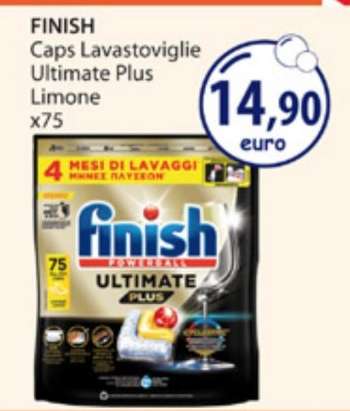FINISH Caps Lavastoviglie Ultimate Plus Limone x75