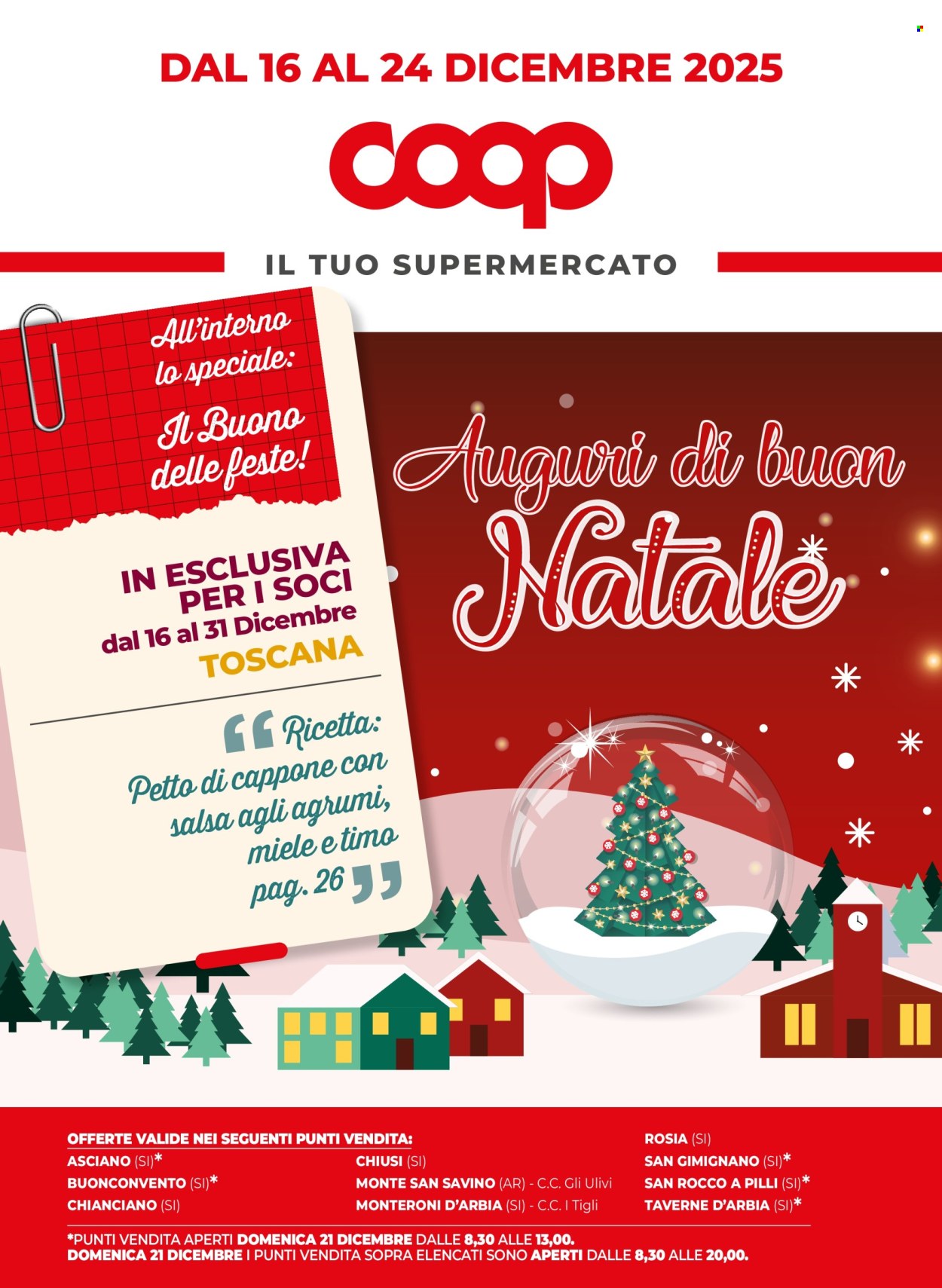 Volantino Coop - 16/12/2025 - 24/12/2025. Pagina 1