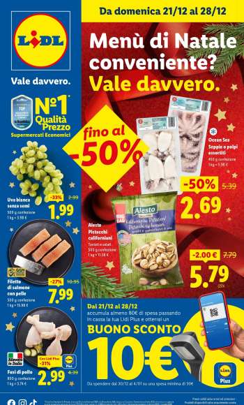 Volantino Lidl - 21/12/2025 - 28/12/2025.