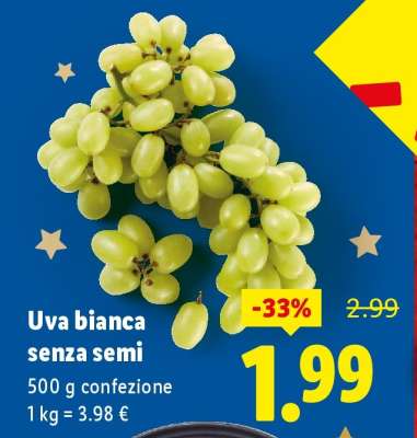 Uva bianca senza semi