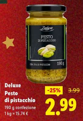 Deluxe Pesto di pistacchio