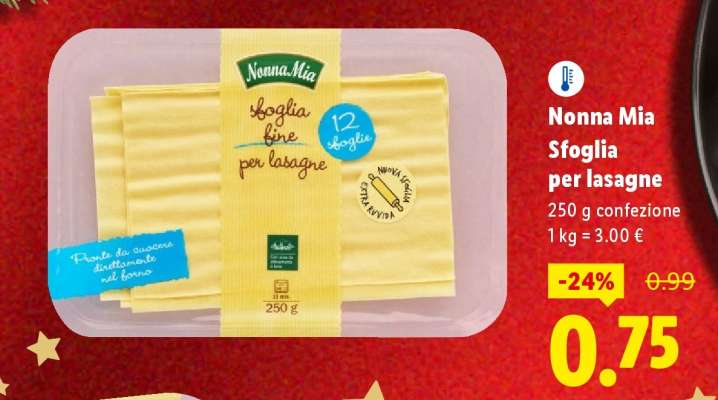 Nonna Mia Sfoglia per lasagne