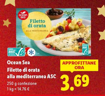 Ocean Sea Filetto di orata alla mediterranea ASC