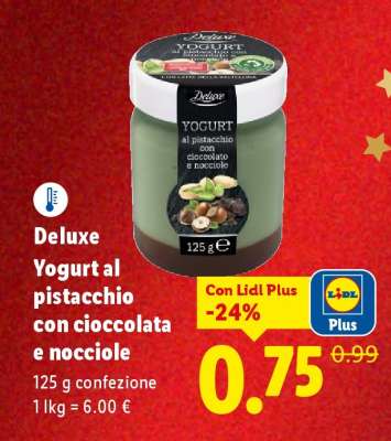 Deluxe Yogurt al pistacchio con cioccolata e nocciole