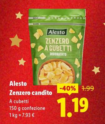 Alesto Zenzero candito