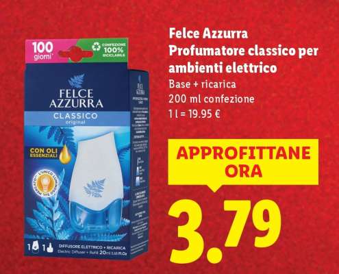 Felce Azzurra Profumatore classico per ambienti elettrico