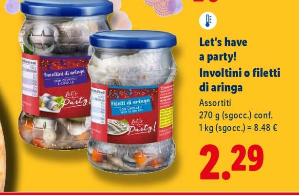 Let's have a party! Involtini o filetti di aringa