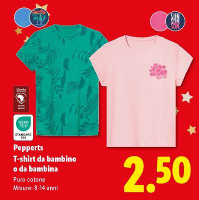 Pepperts T-shirt da bambino o da bambina