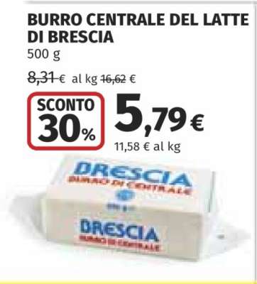 BURRO CENTRALE DEL LATTE DI BRESCIA
