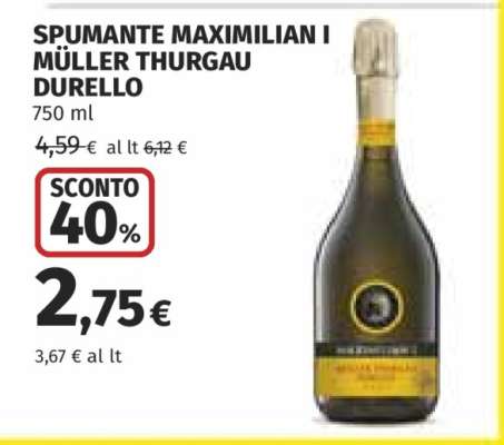 SPUMANTE MAXIMILIAN I MÜLLER THURGAU DURELLO