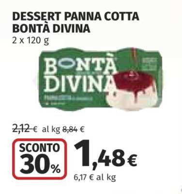 DESSERT PANNA COTTA BONTÀ DIVINA