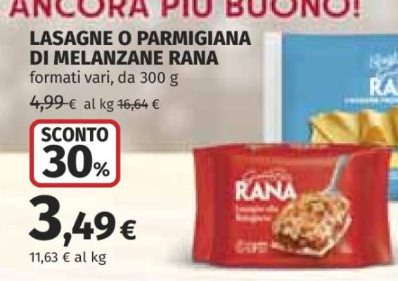 Lasagne o Parmigiana di Melanzane Rana