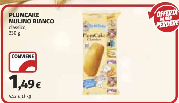 Plumcake Mulino Bianco