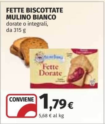 Fette Biscottate Mulino Bianco