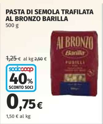 Pasta di semola trafilata al bronzo BARILLA
