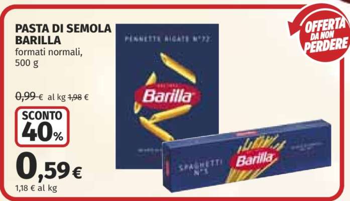 PASTA DI SEMOLA BARILLA