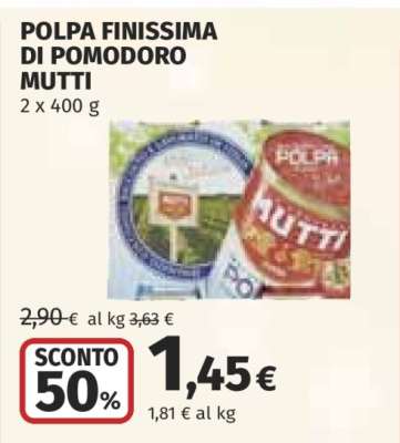 POLPA FINISSIMA DI POMODORO MUTTI