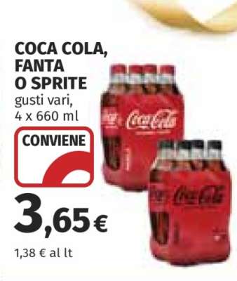 COCA COLA, FANTA O SPRITE