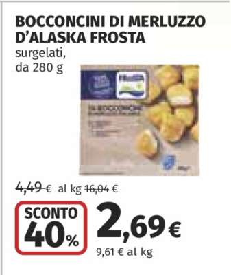 BOCCONCINI DI MERLUZZO D’ALASKA FROSTA