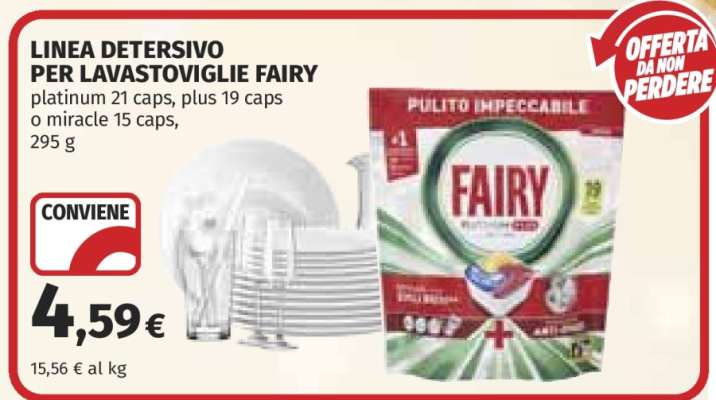 Linea Detersivo per Lavastoviglie Fairy