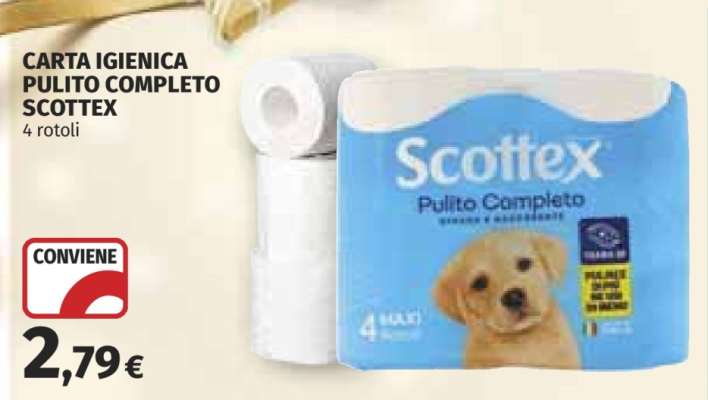 Carta Igienica Pulito Completo Scottex