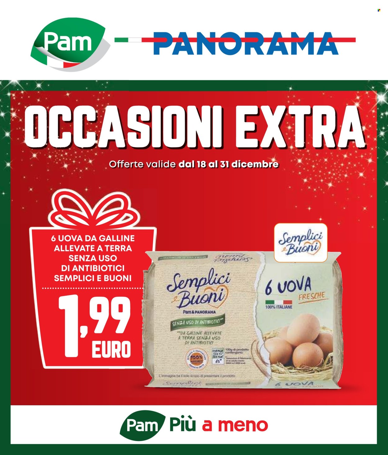 Volantino Pam Panorama - 18/12/2025 - 31/12/2025. Pagina 1