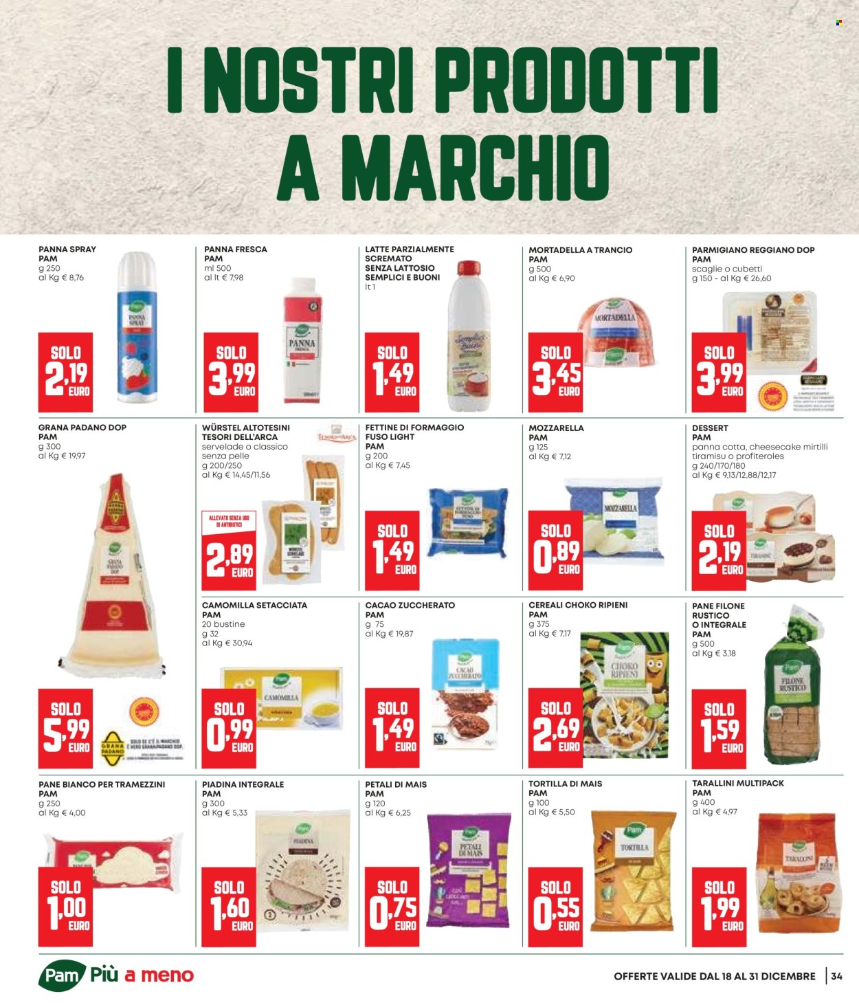 Volantino Pam Panorama - 18/12/2025 - 31/12/2025. Pagina 34