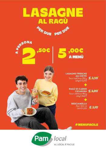 Volantino Pam local.