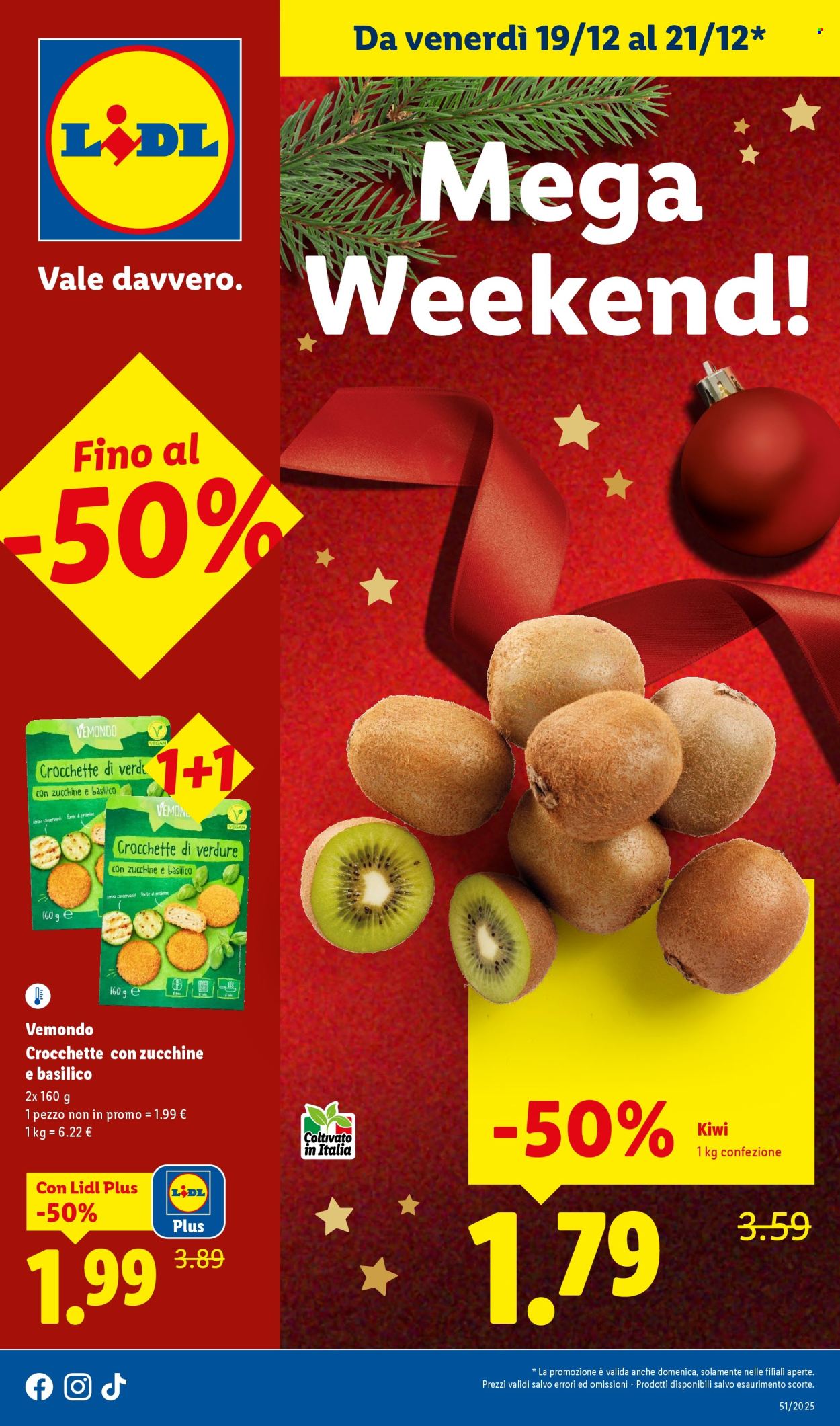 Volantino Lidl - 19/12/2025 - 21/12/2025. Pagina 1