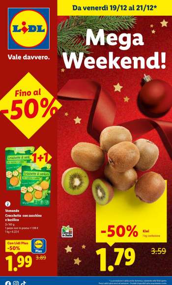 Volantino Lidl - 19/12/2025 - 21/12/2025.