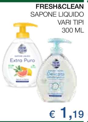 FRESH&CLEAN SAPONE LIQUIDO
