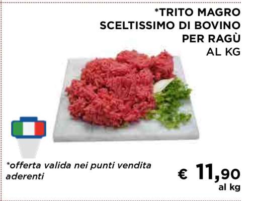 Trito Magro Sceltissimo di Bovino per Ragù