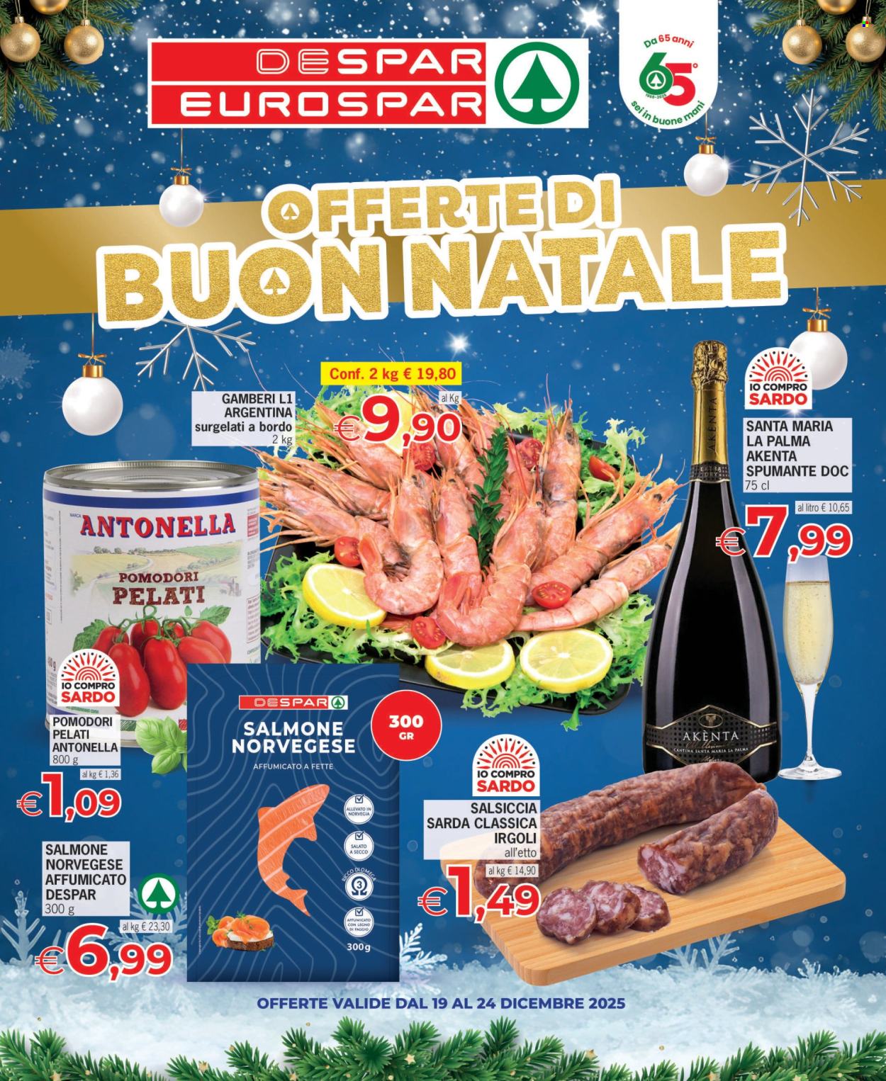 Volantino Eurospar - 19/12/2025 - 24/12/2025. Pagina 1