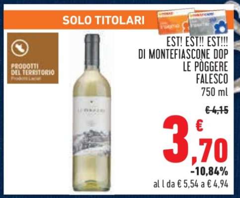 EST!! EST!! EST!!! DI MONTEFIASCONE DOP LE PÒGGERE FALESCO