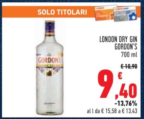 LONDON DRY GIN GORDON'S