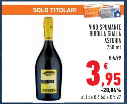 VINO SPUMANTE RIBOLLA GIALLA ASTORIA