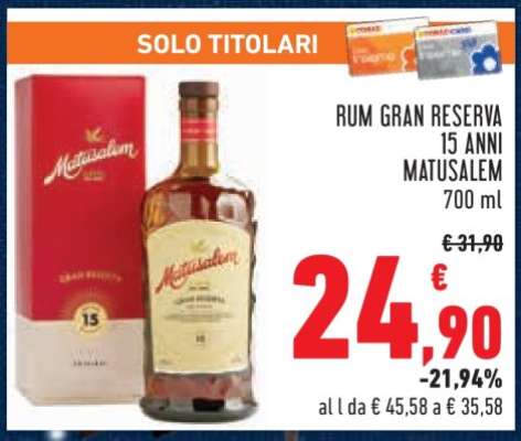 Rum Gran Reserva 15 Anni Matusalem