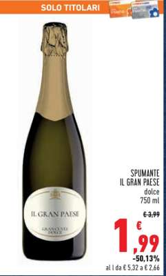 SPUMANTE IL GRAN PAESE