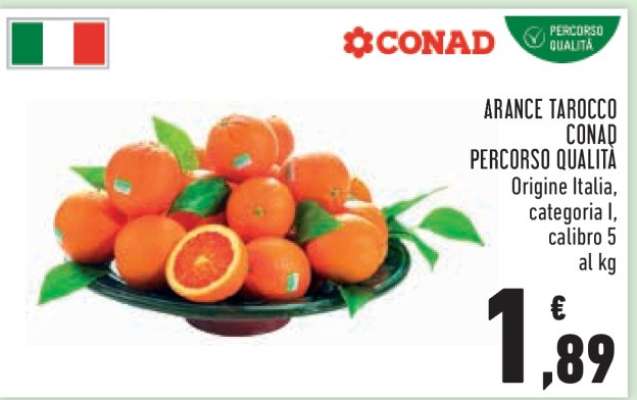 ARANCE TAROCCO CONAD PERCORSO QUALITÀ